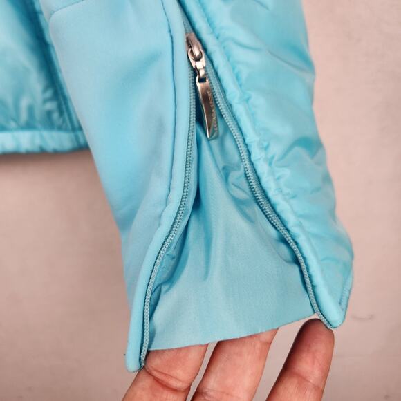 Escada Sport Quilted Jacket Womens US Light Blue Insulated Hip Length DE - Picture 10 of 16